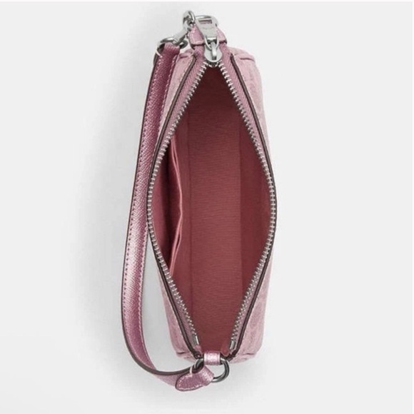 Coach Nolita 19 Pink Metallic Shoulder Bag & Charm Box Set - Picture 6 of 9